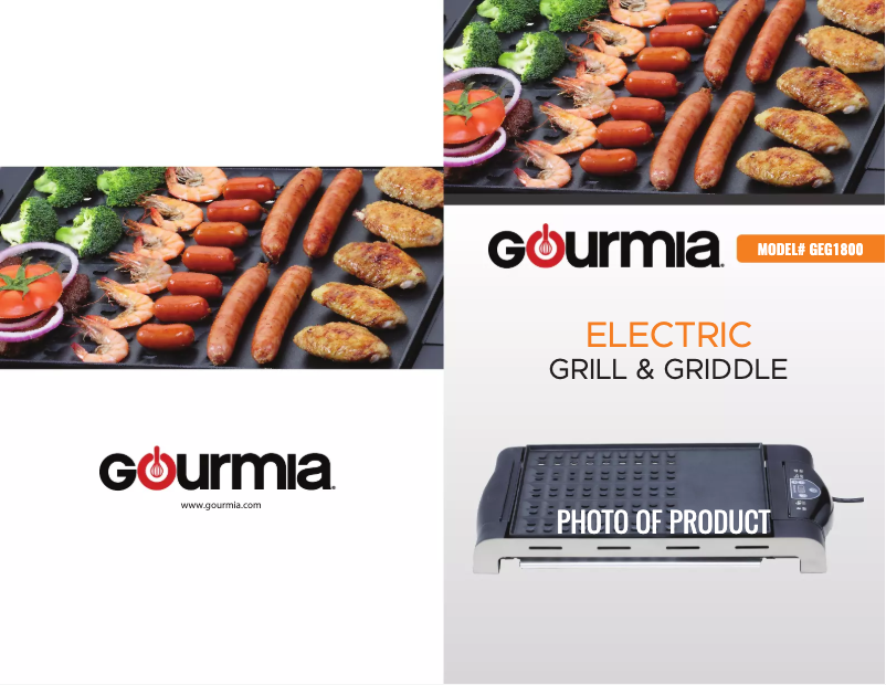 Página 1 del manual Manual de usuario Gourmia GEG1800