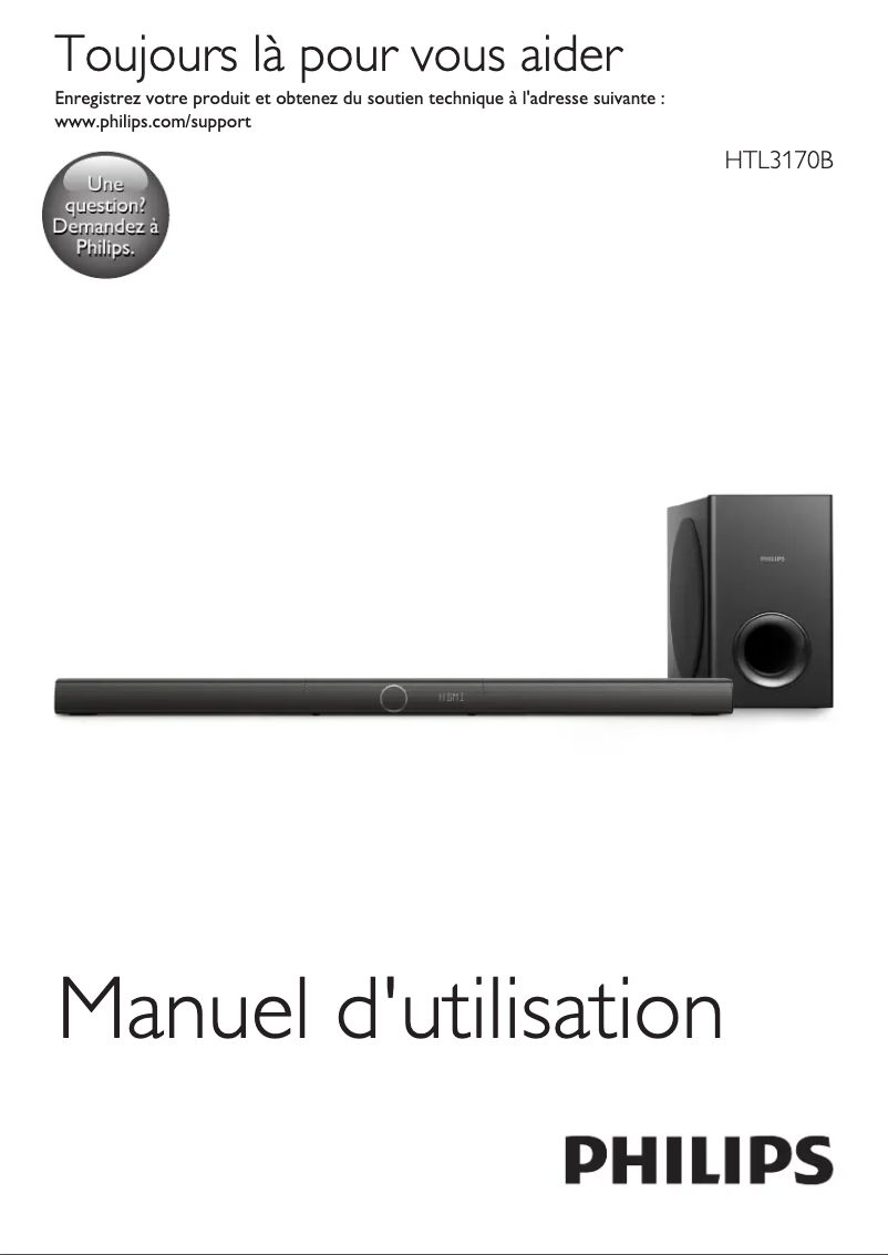 Página 1 del manual Manual de usuario Philips HTL3170B