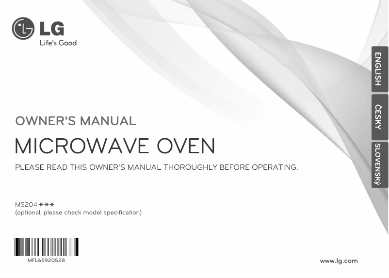 Página nº 1 - Manual de usuario LG MS2043HAS