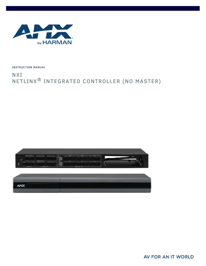 Página 1 del manual Manual de usuario AMX NXI