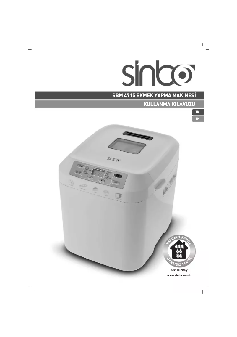 Imagen de la primera página del manual del dispositivo SBM 4715