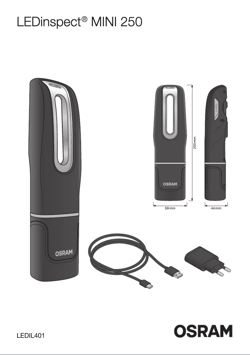 Página 1 del manual Manual de usuario Osram LEDinspect MINI250