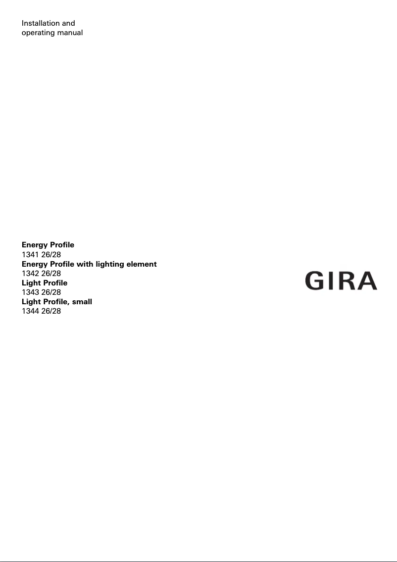 Imagen de la primera página del manual del dispositivo Energy profile