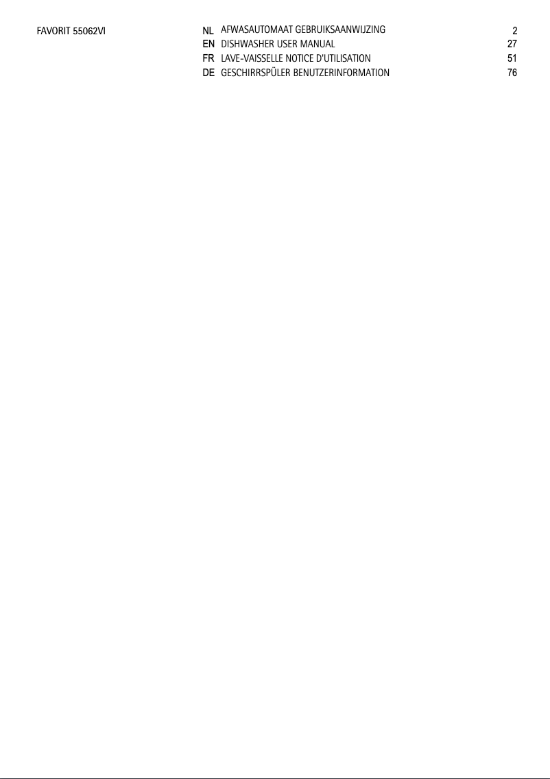 Página nº 1 - Manual de usuario AEG F55062VI0