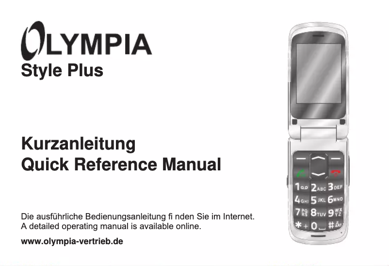 Página 1 del manual Manual de usuario Olympia Style Plus