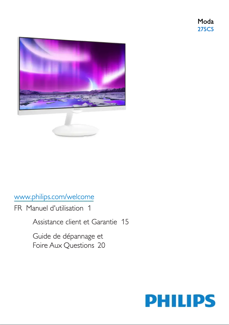 Página 1 del manual Manual de usuario Philips Moda 275C5QHGSW