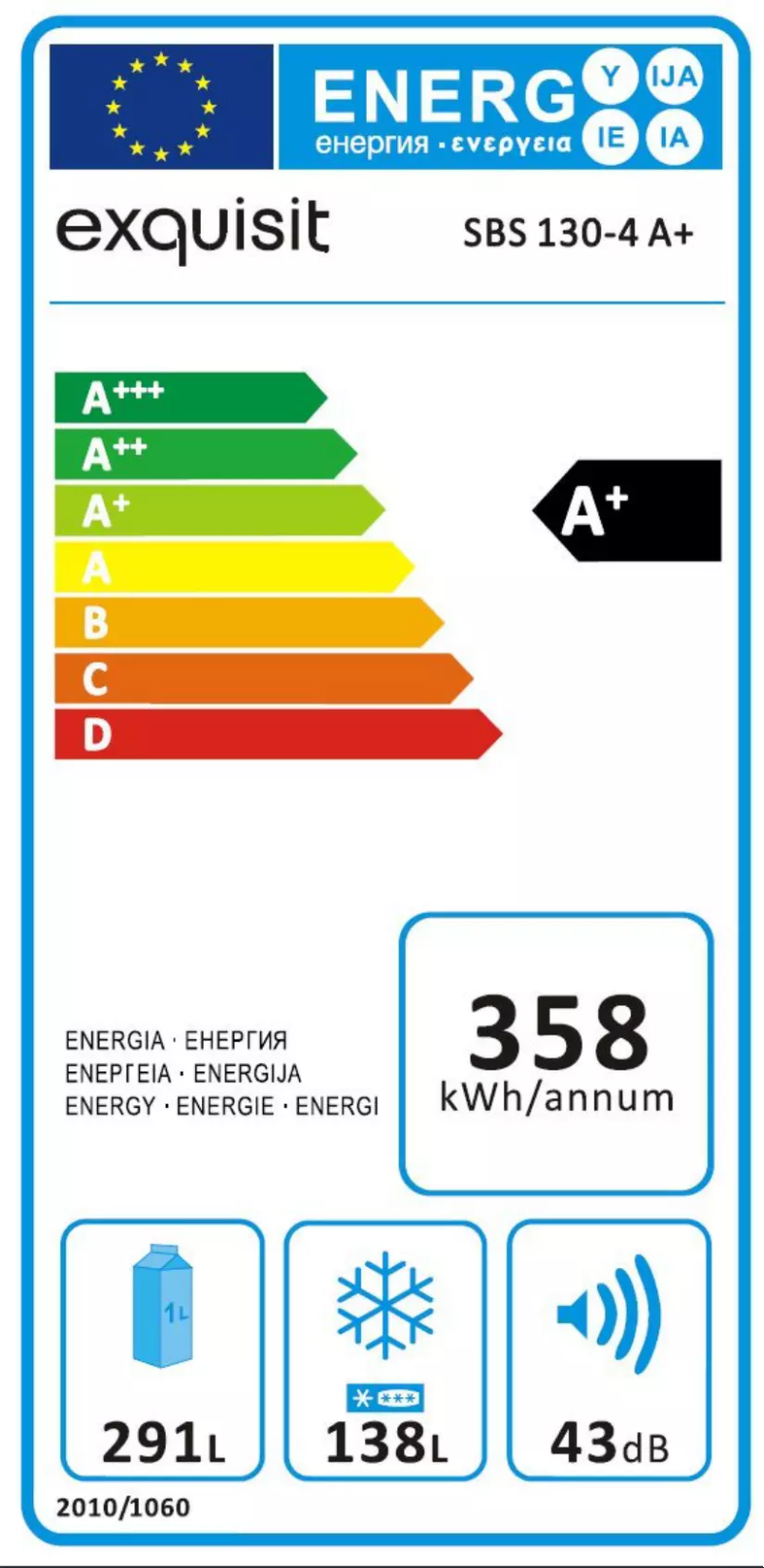 Página 1 del manual Manual de usuario Exquisit SBS130-4A+