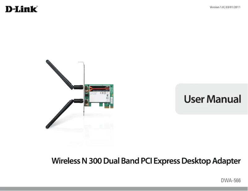 Imagen de la primera página del manual del dispositivo DWA-566