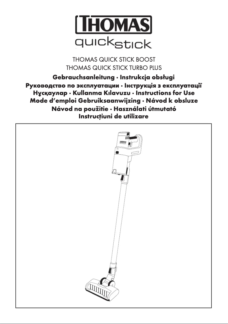 Página 1 del manual Manual de usuario Thomas Quick Stick Turbo Plus