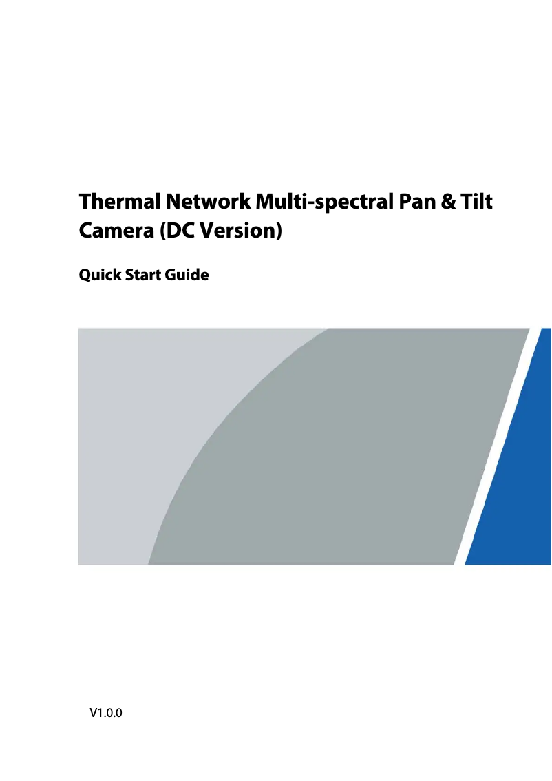 Página 1 del manual Guía de inicio rápido Dahua Technology TPC-PT8441D