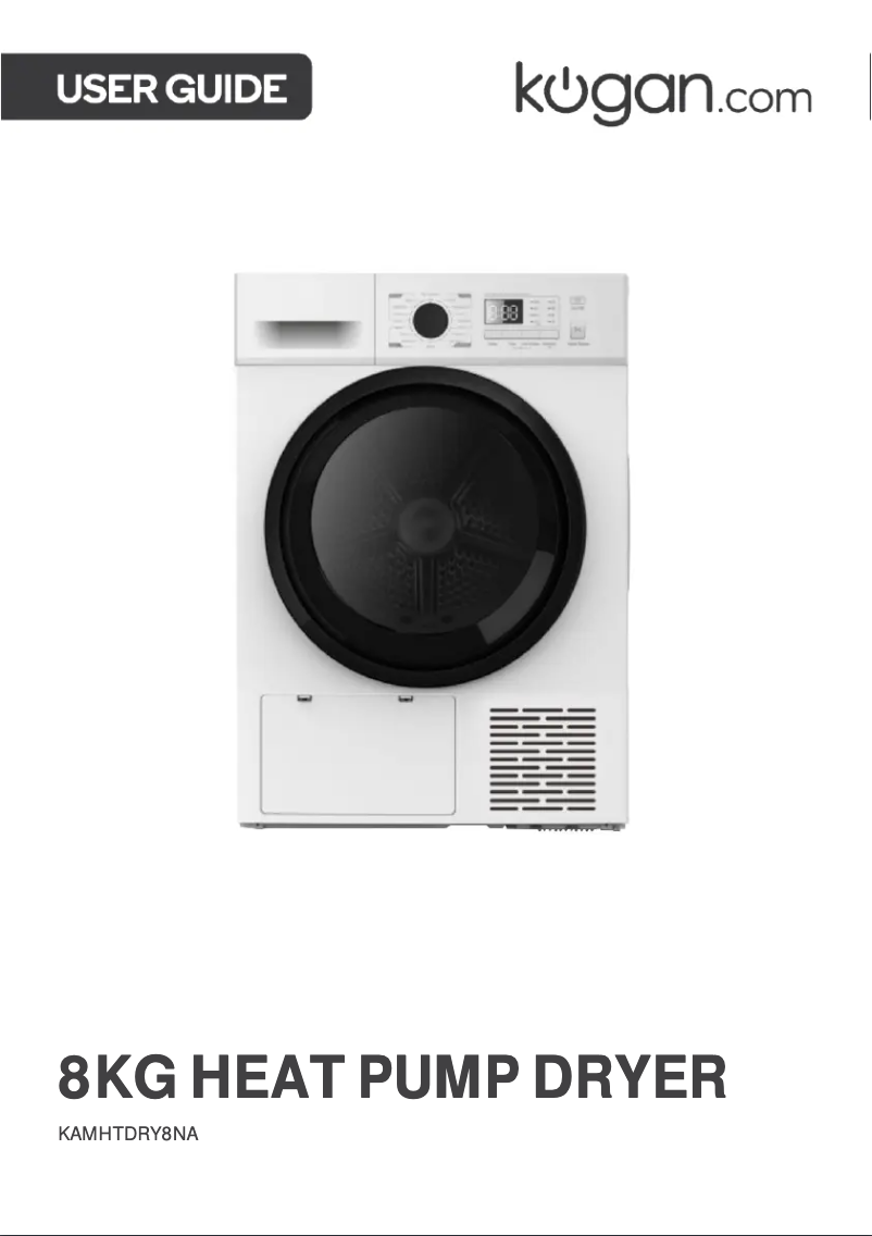 Imagen de la primera página del manual del dispositivo KAMHTDRY8NA