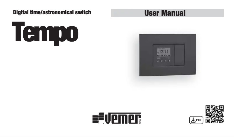 Imagen de la primera página del manual del dispositivo Tempo