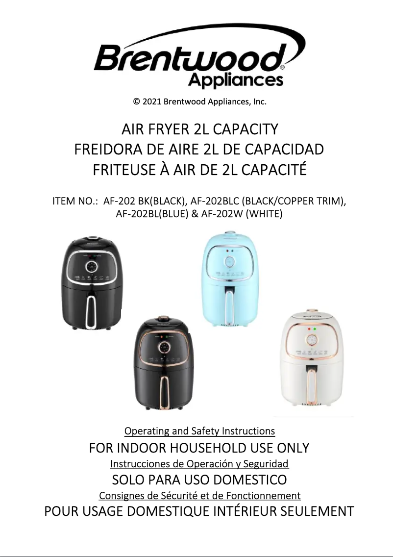 Imagen de la primera página del manual del dispositivo AF-202W