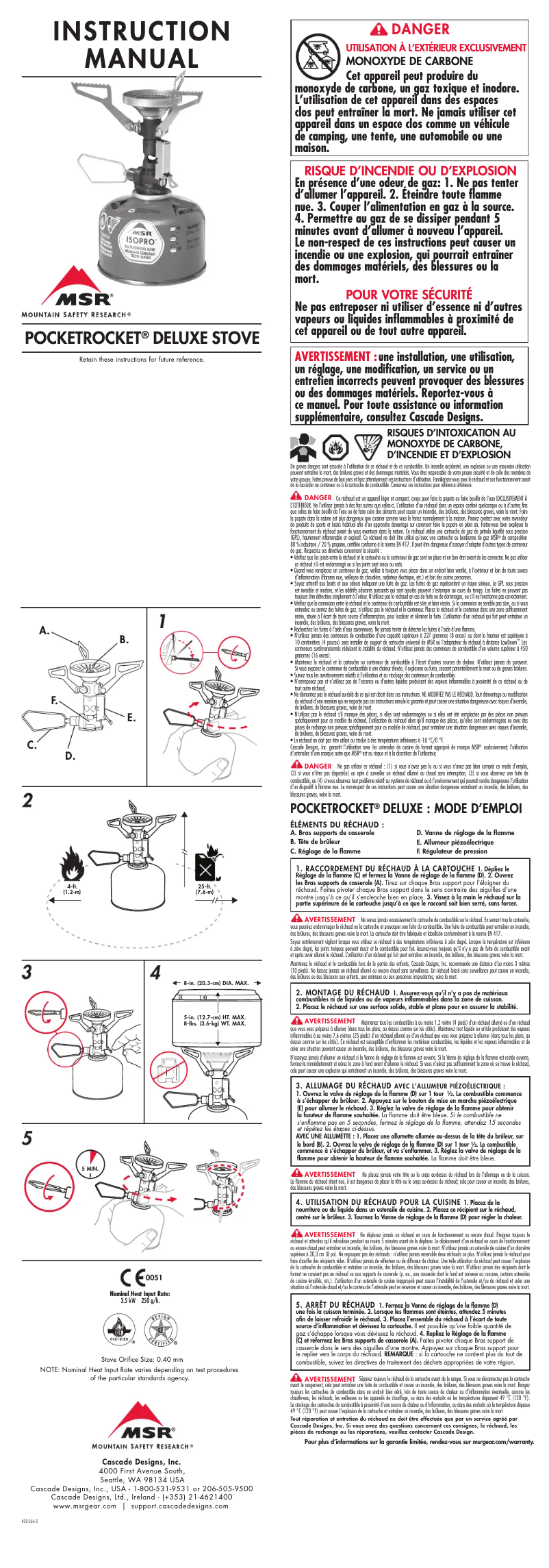 Imagen de la primera página del manual del dispositivo PocketRocket Deluxe