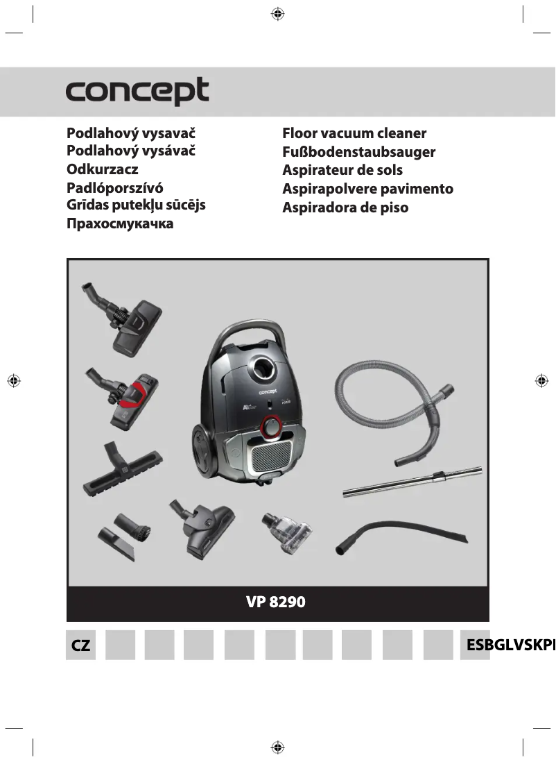 Imagen de la primera página del manual del dispositivo Real Force VP8290