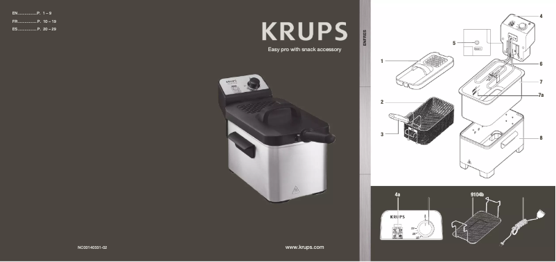 Página 1 del manual Manual de usuario Krups EASY PRO KJ332