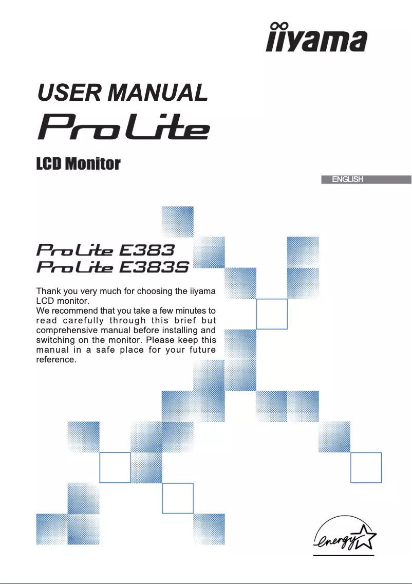 Imagen de la primera página del manual del dispositivo ProLite E383