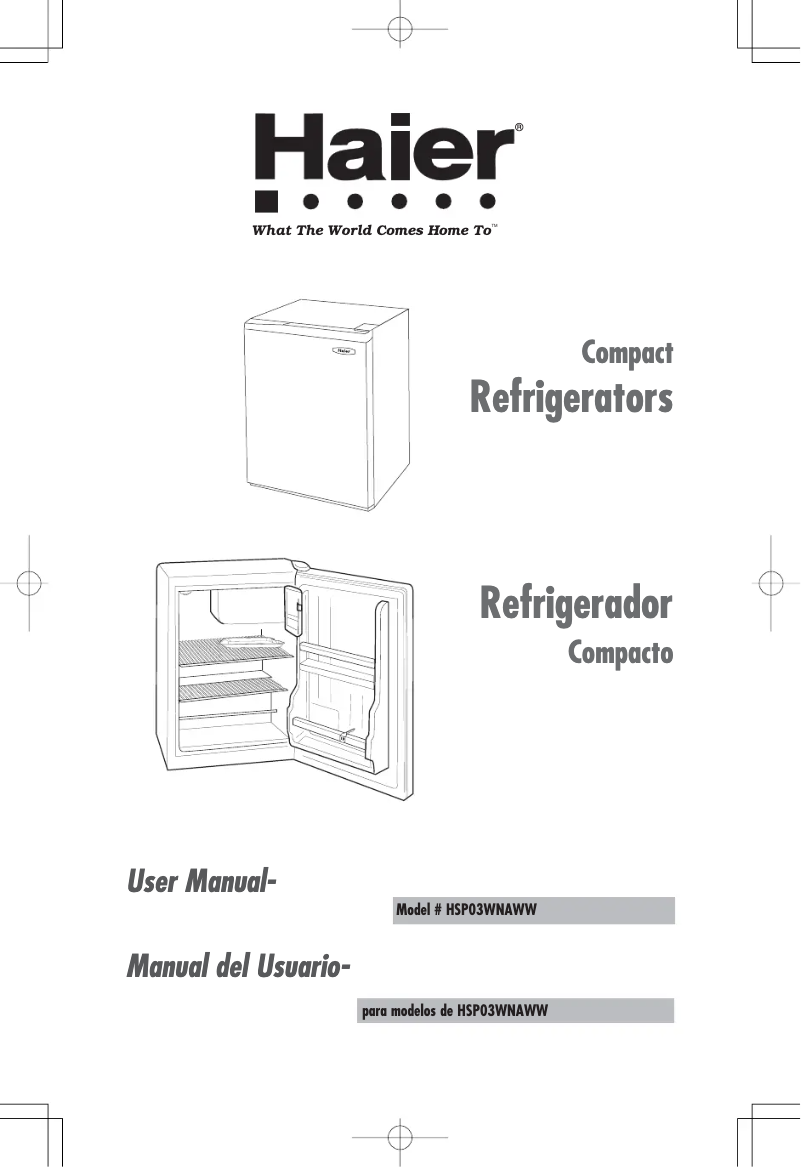 Página 1 del manual Manual de usuario Haier HSP03WNABPG