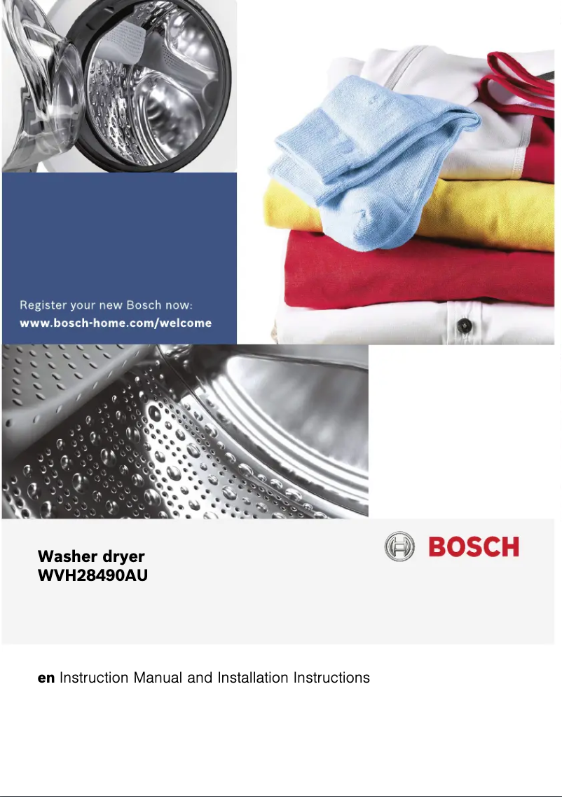 Página 1 del manual Manual de usuario Bosch WVG28420AU