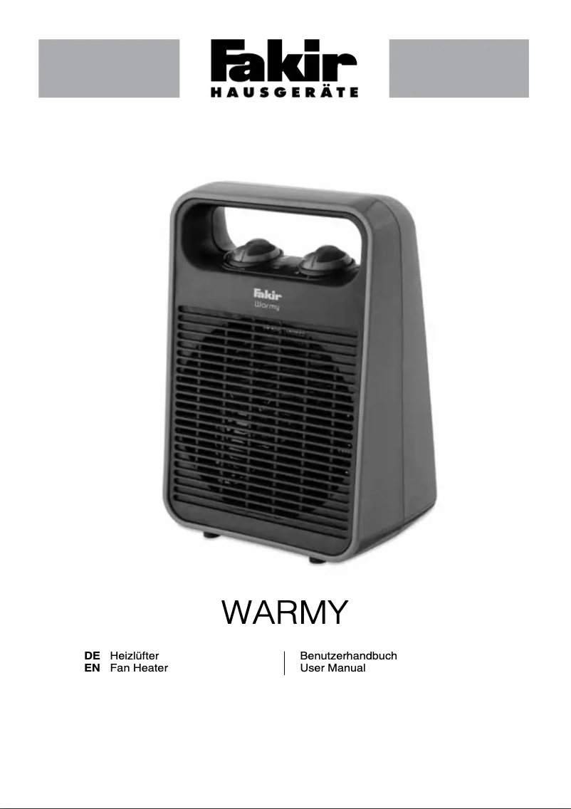 Página 1 del manual Manual de usuario Fakir Warmy