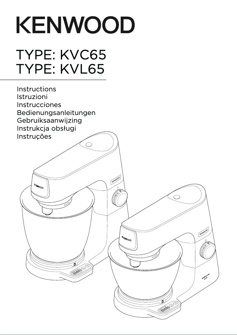 Imagen de la primera página del manual del dispositivo Titanium Chef Baker KVC65
