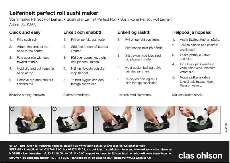 Página 1 del manual Manual de usuario Leifheit 34-9353