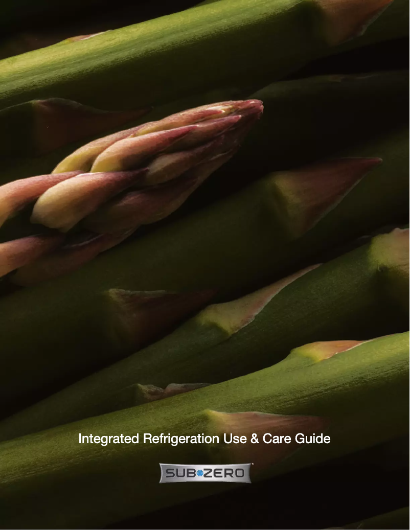 Página 1 del manual Manual de uso y mantenimiento Sub-Zero IT-36RID-LH