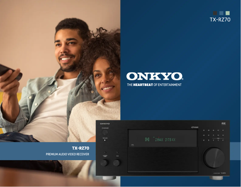 Imagen de la primera página del manual del dispositivo TX-RZ70