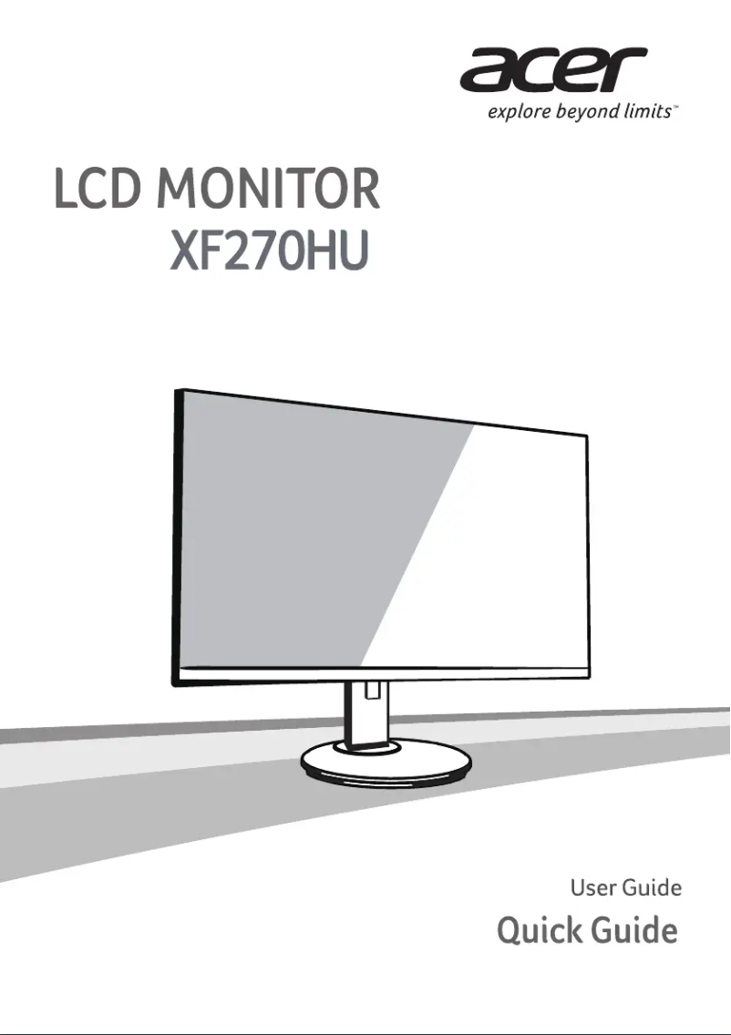 Página nº 1 - Guía de inicio rápido Acer XF270HUC