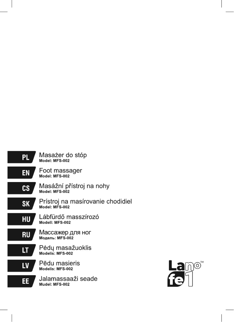 Página nº 1 - Manual de usuario Lafe MFS-002