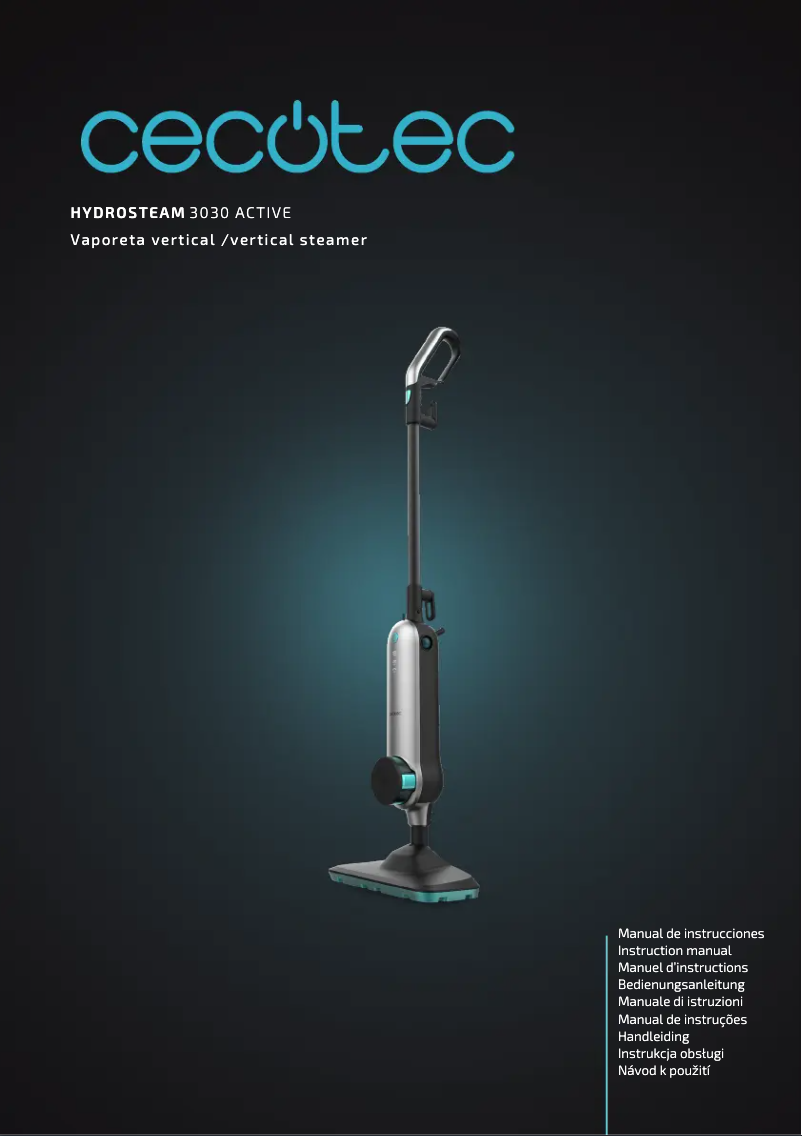 Imagen de la primera página del manual del dispositivo HydroSteam 3030 Active