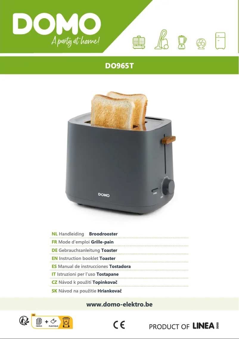 Imagen de la primera página del manual del dispositivo DO965T