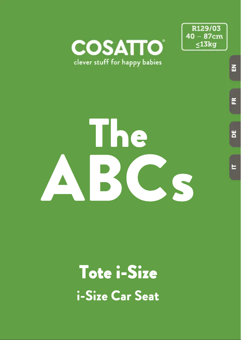 Página 1 del manual Manual de usuario Cosatto Giggle 3 in 1