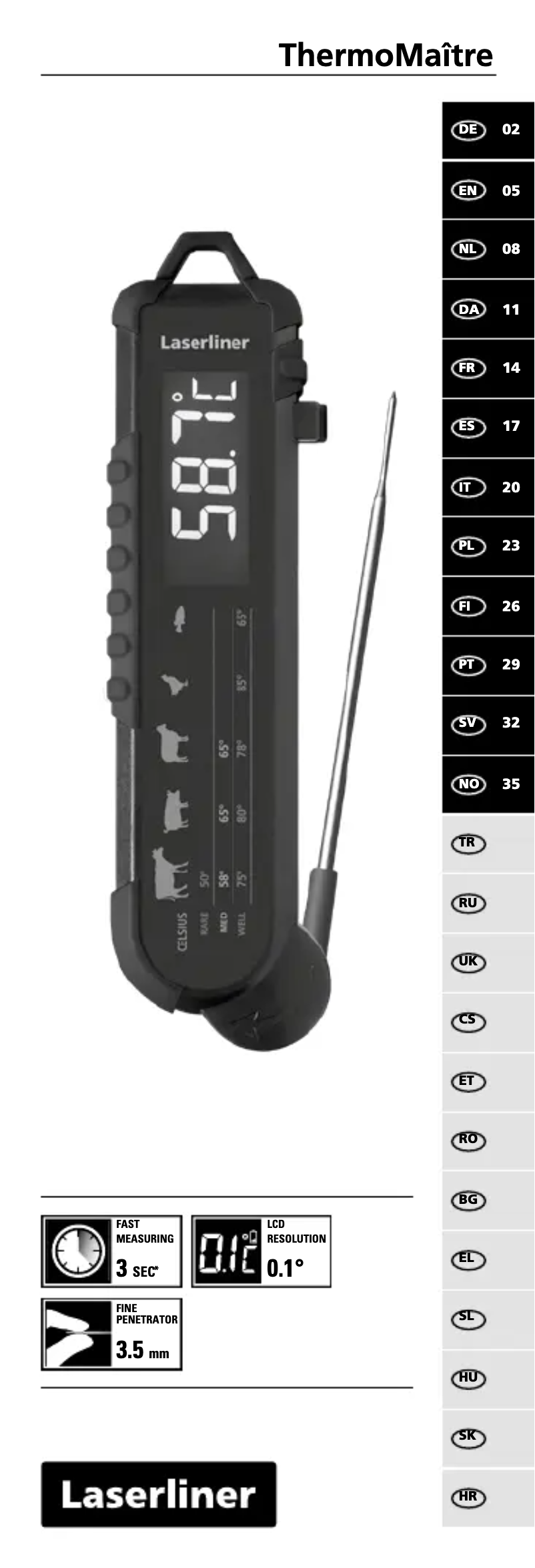 Imagen de la primera página del manual del dispositivo ThermoMaître