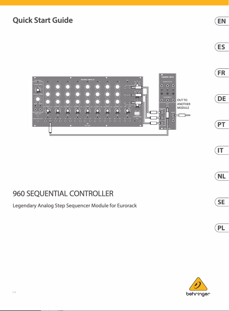 Página 1 del manual Manual de usuario Behringer System 55 960 Sequential Controller