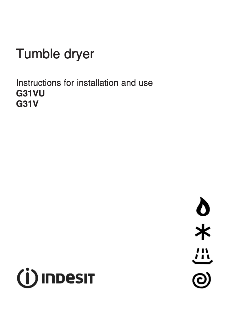 Página 1 del manual Manual de usuario Indesit G31VU