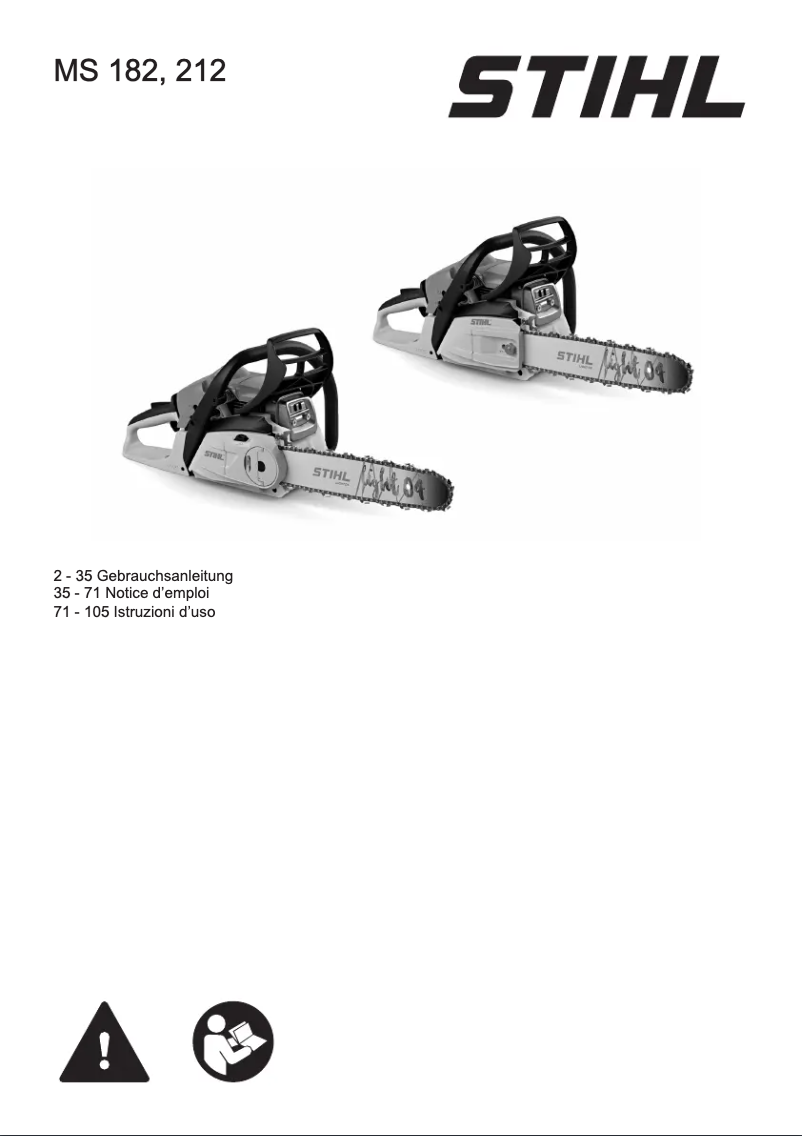 Página 1 del manual Manual de usuario Stihl MS 212