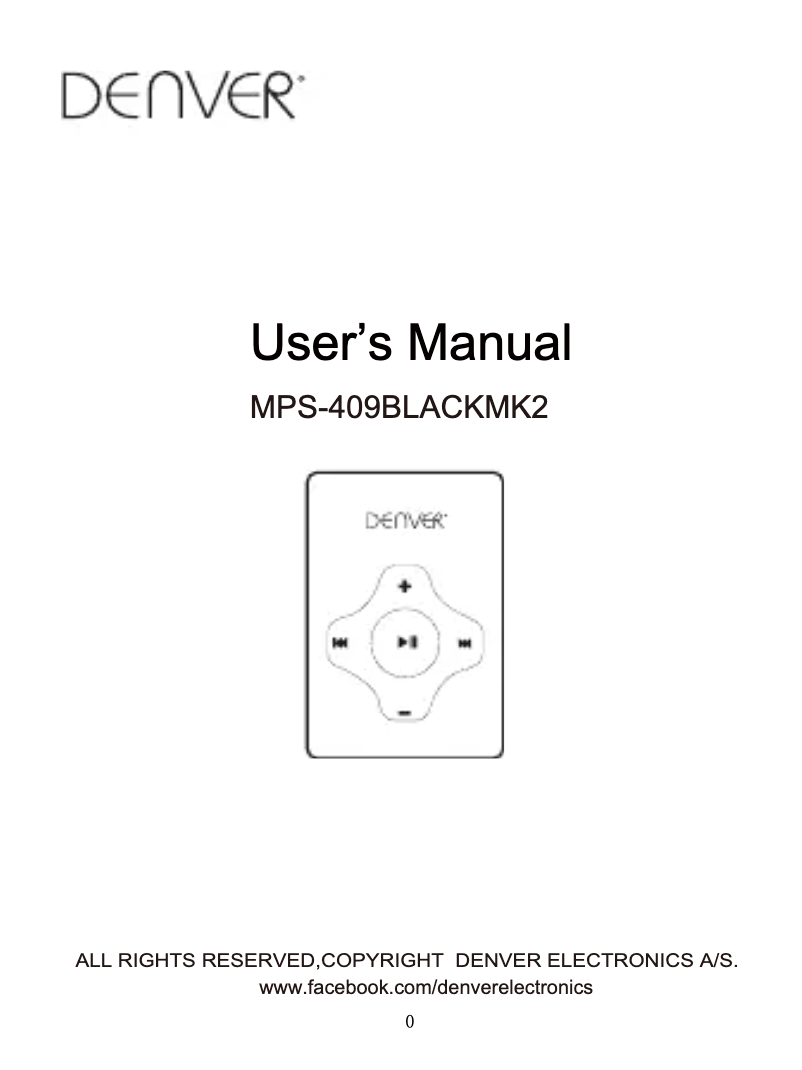 Imagen de la primera página del manual del dispositivo MPS-409 MK2