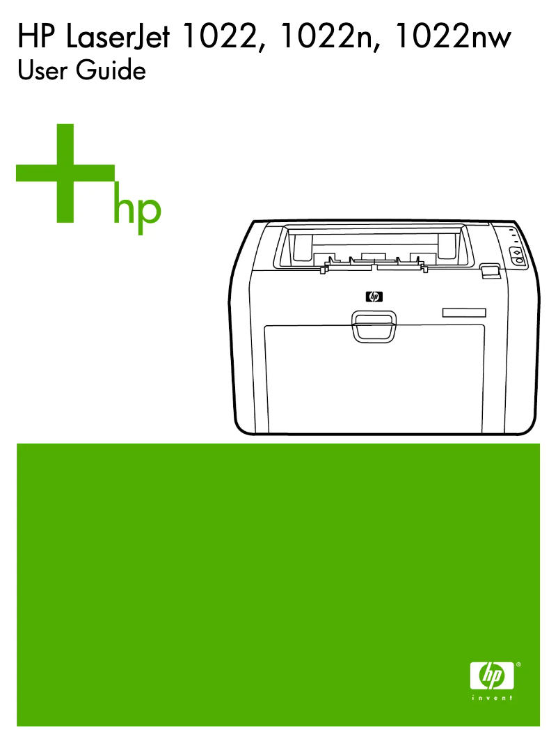 Página 1 del manual Manual de usuario HP LaserJet 1022NW