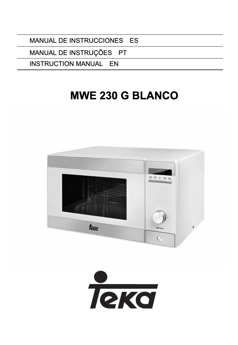 Imagen de la primera página del manual del dispositivo MWE 230 G