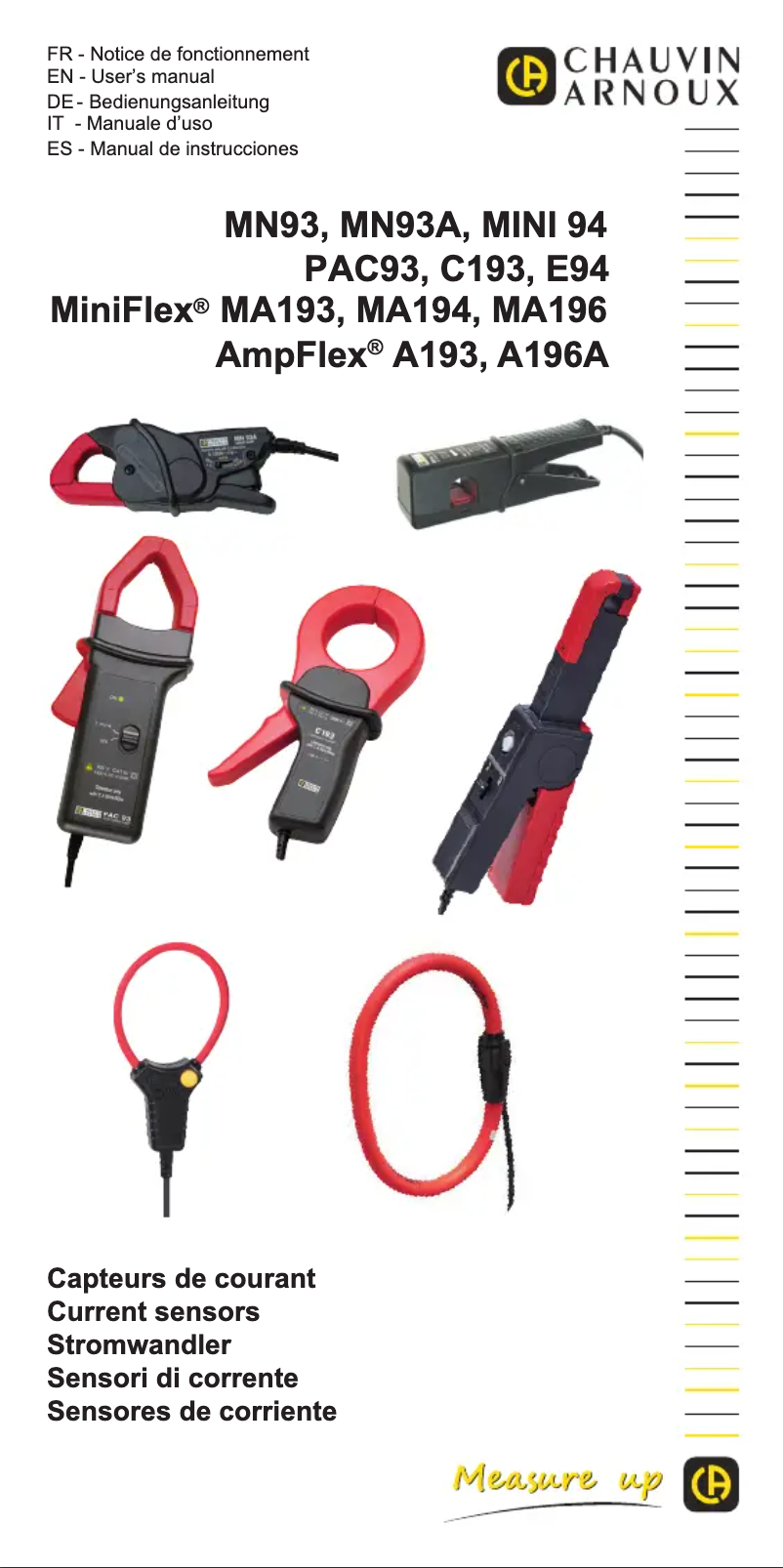 Imagen de la primera página del manual del dispositivo MiniFlex MA196