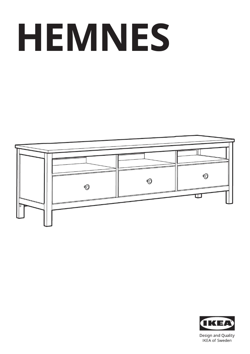 Página 1 del manual Manual de usuario Ikea HEMNES 305.660.49