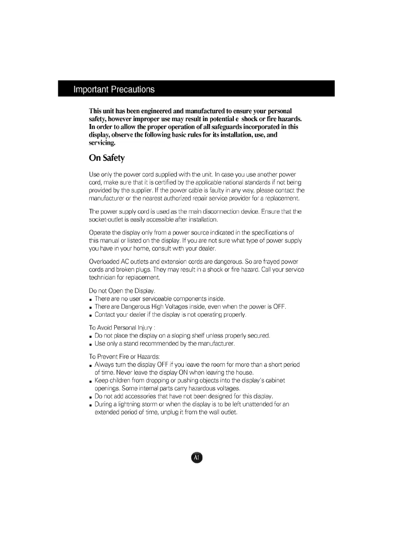 Imagen de la primera página del manual del dispositivo L1811S