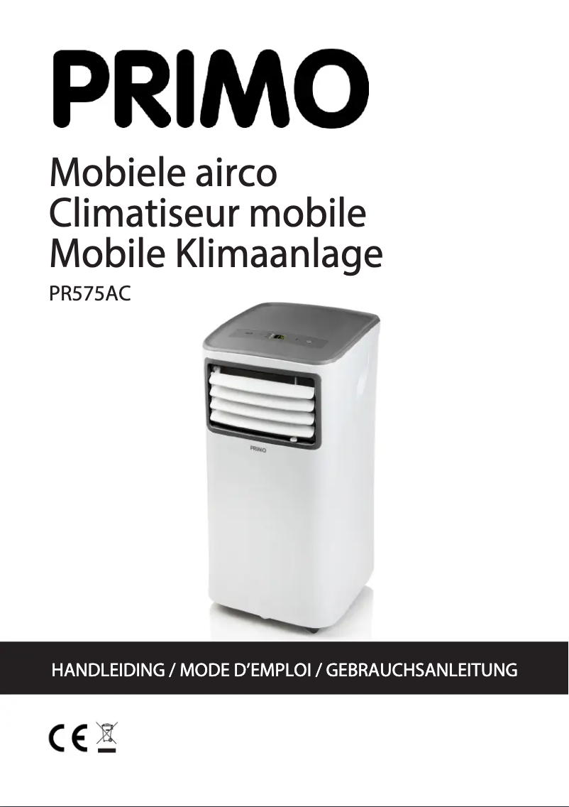 Imagen de la primera página del manual del dispositivo PR575AC