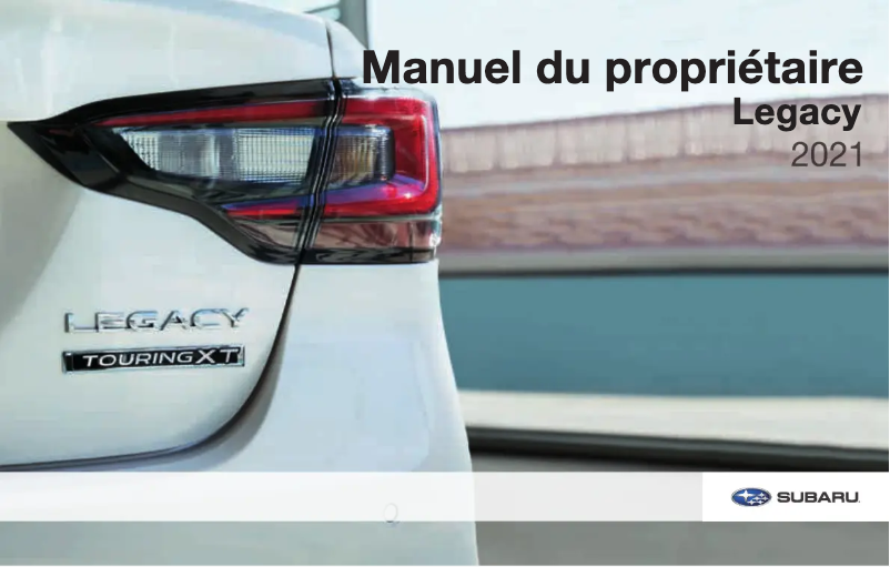 Página 1 del manual Manual de usuario Subaru Legacy (2021)