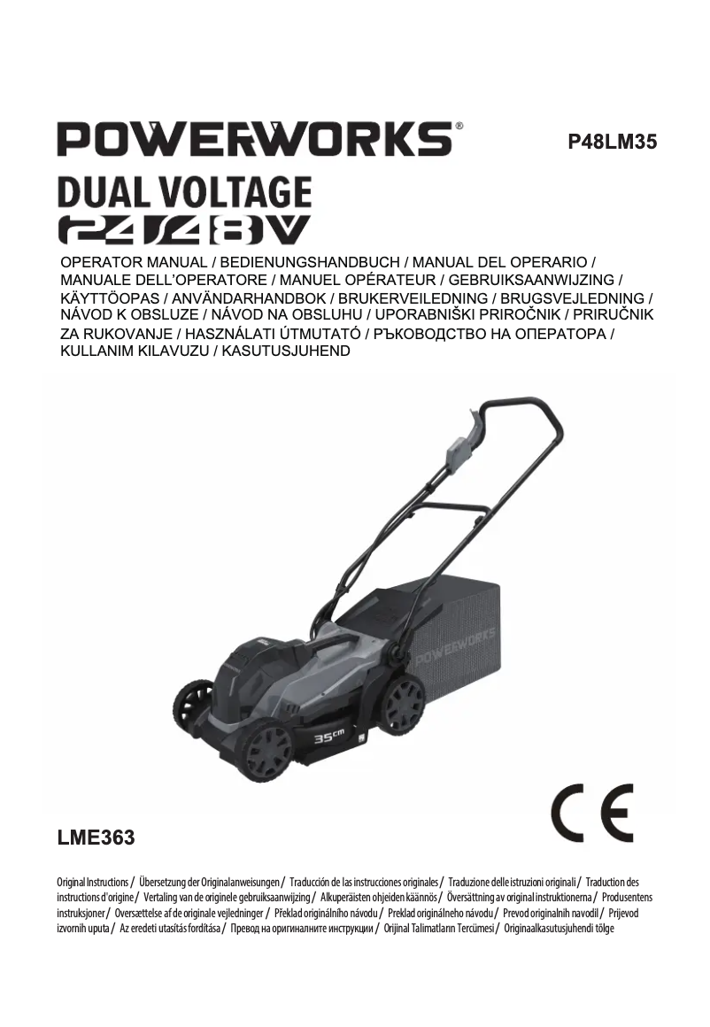 Página 1 del manual Manual de usuario Powerworks P48LM35