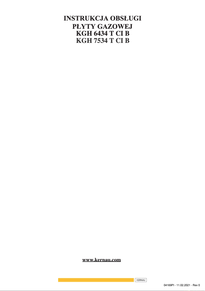 Página 1 del manual Manual de usuario Kernau KGH 7522 TCI X Flat