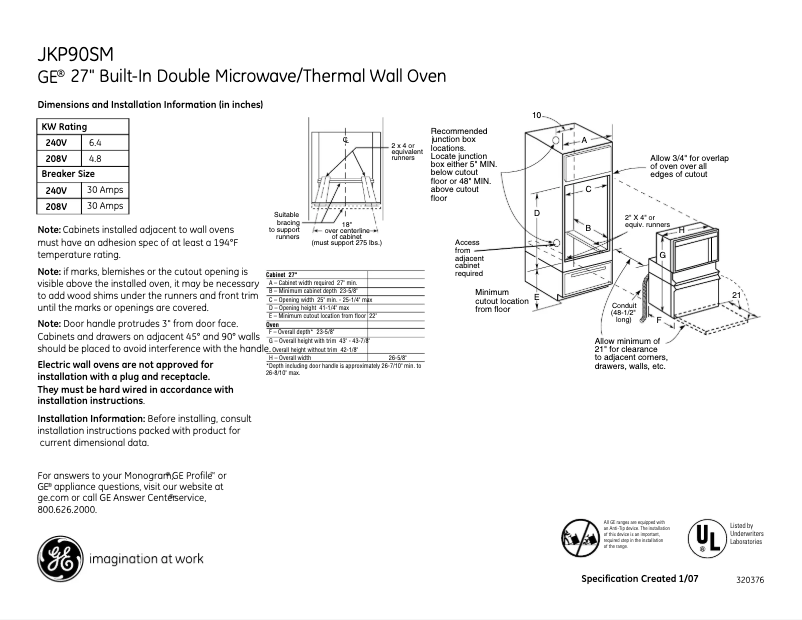 Imagen de la primera página del manual del dispositivo JKP90SMSS