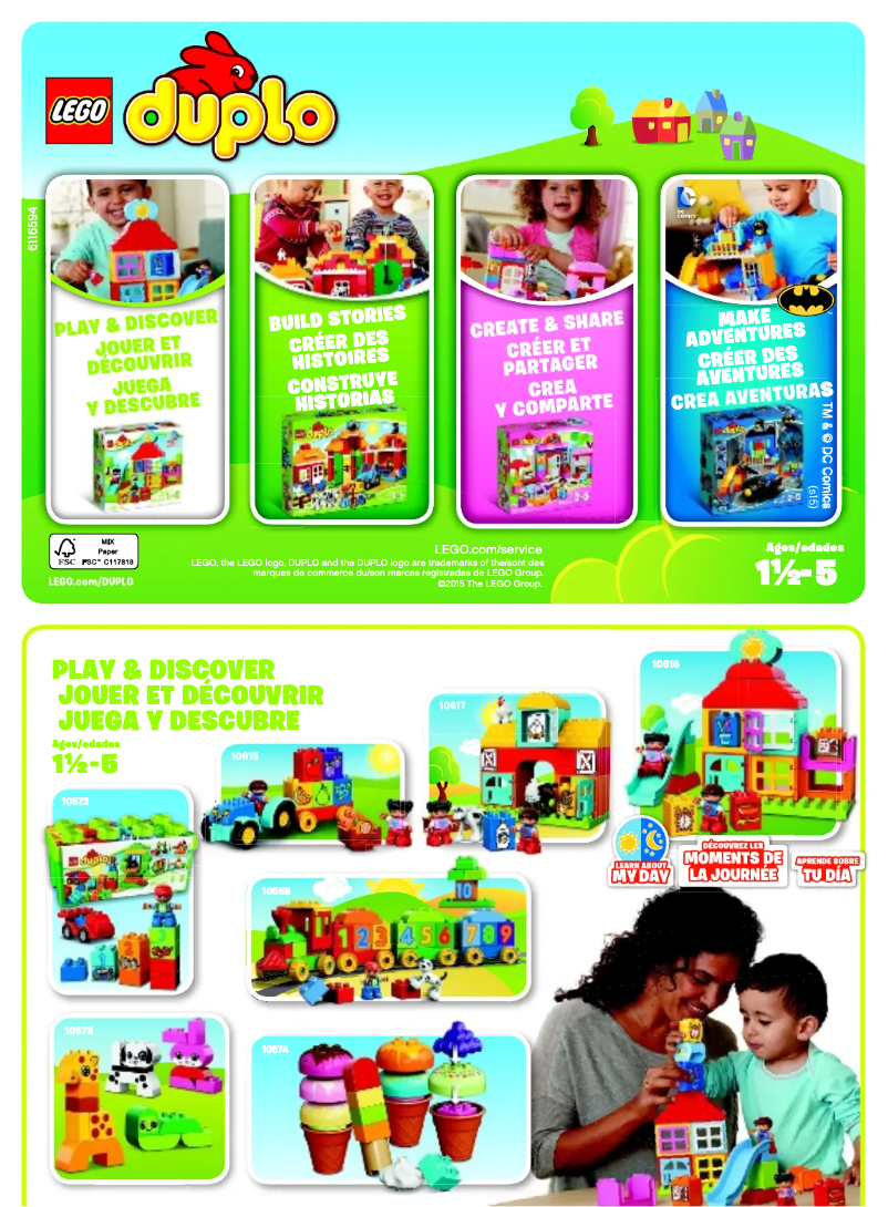 Página 1 del manual Manual de usuario Lego Duplo 30217