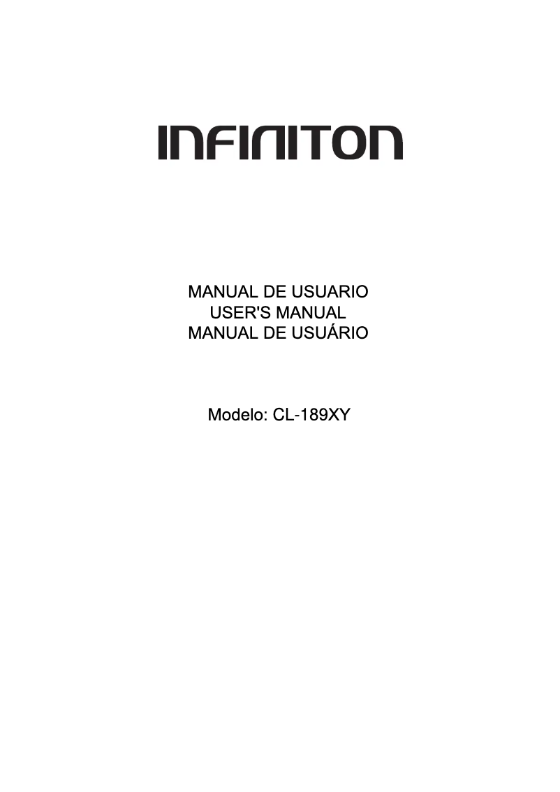 Imagen de la primera página del manual del dispositivo CL-189XY